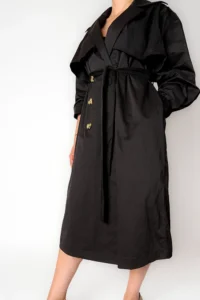 Black Trench Coat – Noir Grace